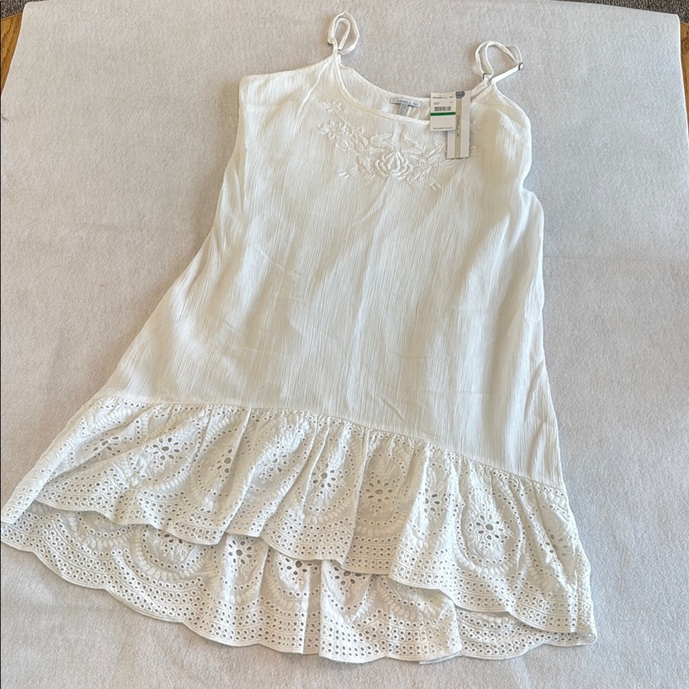 White O’Neill Sleeveless Eyelet Dress